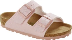 Birkenstock Children's Arizona Vegan -Shoe Store birkenstock childrens arizona vegan soft pink textile 1022313 14189.1686255378