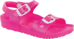 Birkenstock Children's Rio Essentials -Shoe Store birkenstock childrens rio essentials neon pink eva 126163 96440.1644859929