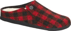 Birkenstock Zermatt Shearling -Shoe Store birkenstock unisex zermatt shearling red plaid wool felt 1017544 74995.1633980621