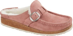 Birkenstock Women's Buckley Shearling -Shoe Store birkenstock womens buckley shearling pink clay natural suede 1023450 16044.1668104467
