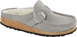 Birkenstock Women's Buckley Shearling -Shoe Store birkenstock womens buckley shearling stone coin natural suede 1023368 58617.1668104467
