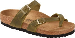 Birkenstock Women's Mayari 31 Birkenstock Women's Mayari -Shoe Store birkenstock womens mayari green olive oiled leather 1023209 37479.1657899294