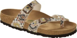 Birkenstock Women's Mayari Vegan -Shoe Store birkenstock womens mayari vegan printed mocha birko flor 1019602 82456.1657899282