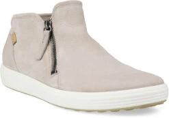 ECCO Women's Soft 7 Low Bootie -Shoe Store ecco womens soft 7 low bootie grey rose leather 43024302386 90430.1701992142