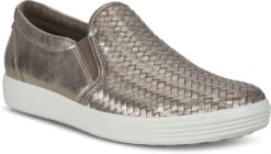 ECCO Women's Soft 7 Woven II Slip-On 9 ECCO Women's Soft 7 Woven II Slip-On -Shoe Store ecco womens soft 7 woven 2 slip on stone metallic 47011351147 37769.1702004511