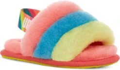 UGG Toddlers Fluff Yeah Slide -Shoe Store ugg childrens toddlers fluff yeah slide peach bliss multi 1124931t pbmt 34575.1651776272