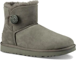 UGG Women's Mini Bailey Button II 7 UGG Women's Mini Bailey Button II -Shoe Store ugg mini bailey button ii grey 1016422 grey 92049.1631549679