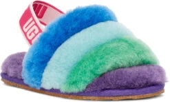 UGG Toddlers Fluff Yeah Slide -Shoe Store ugg toddlers fluff yeah slide purple rainbow 1116160t prnb 64404.1651776272