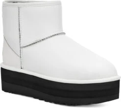 UGG Women's Classic Mini Platform -Shoe Store ugg womens classic mini platform ultra matte white 1130611 umwh 96261.1700836420