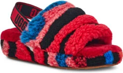 UGG Women's Fluff Yeah Slide Cali Collage -Shoe Store ugg womens fluff yeah slide cali collage red 1118164 red 40400.1620432827